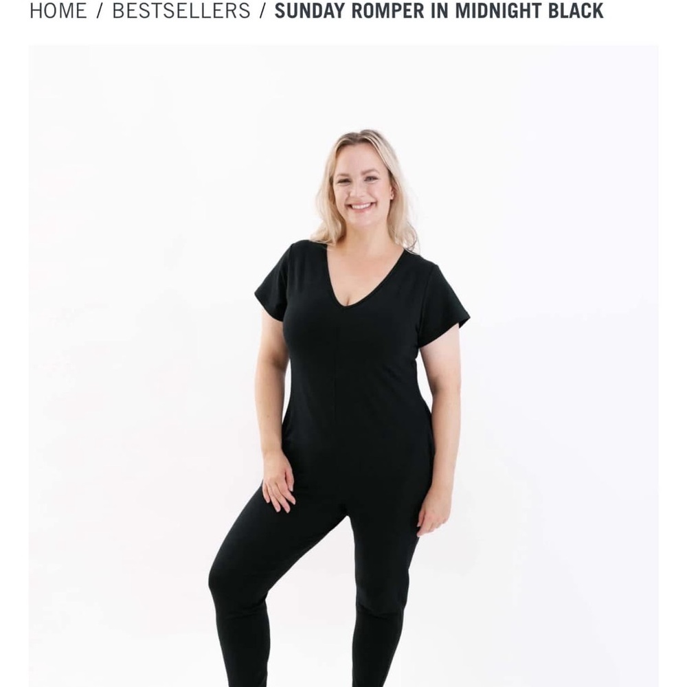 Black Smash + Tess buttery soft Romper